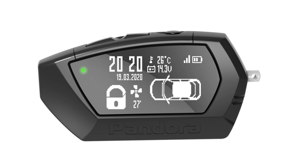 Брелок LCD D023 black