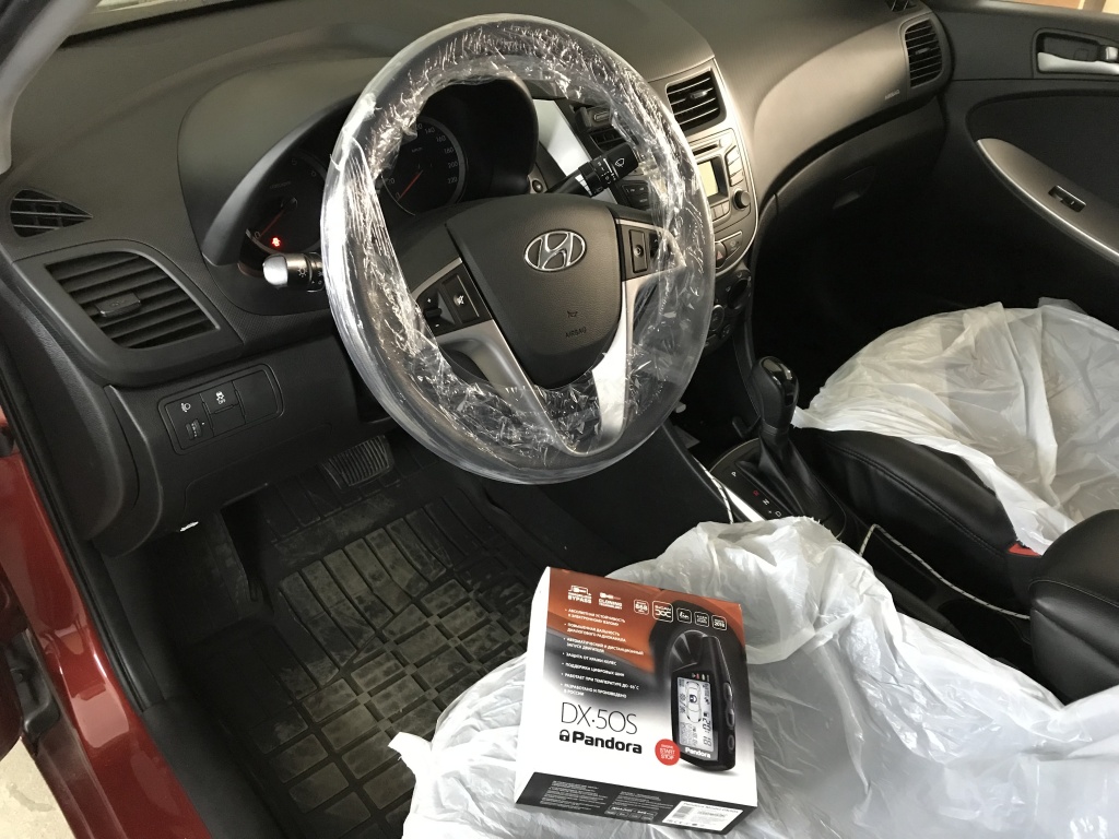 Hyundai Accent демонтаж старой неисправной сигнализации и установка ново | Сигнализация